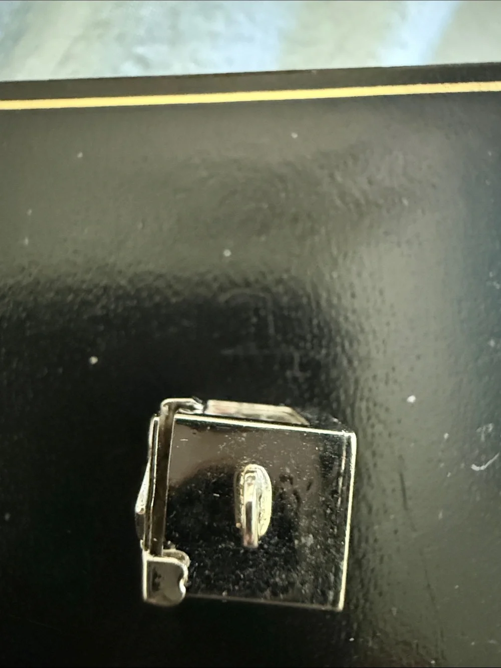 Vintage 1950s 925 Mechanical Playing Cards Box Charm Mid-Century